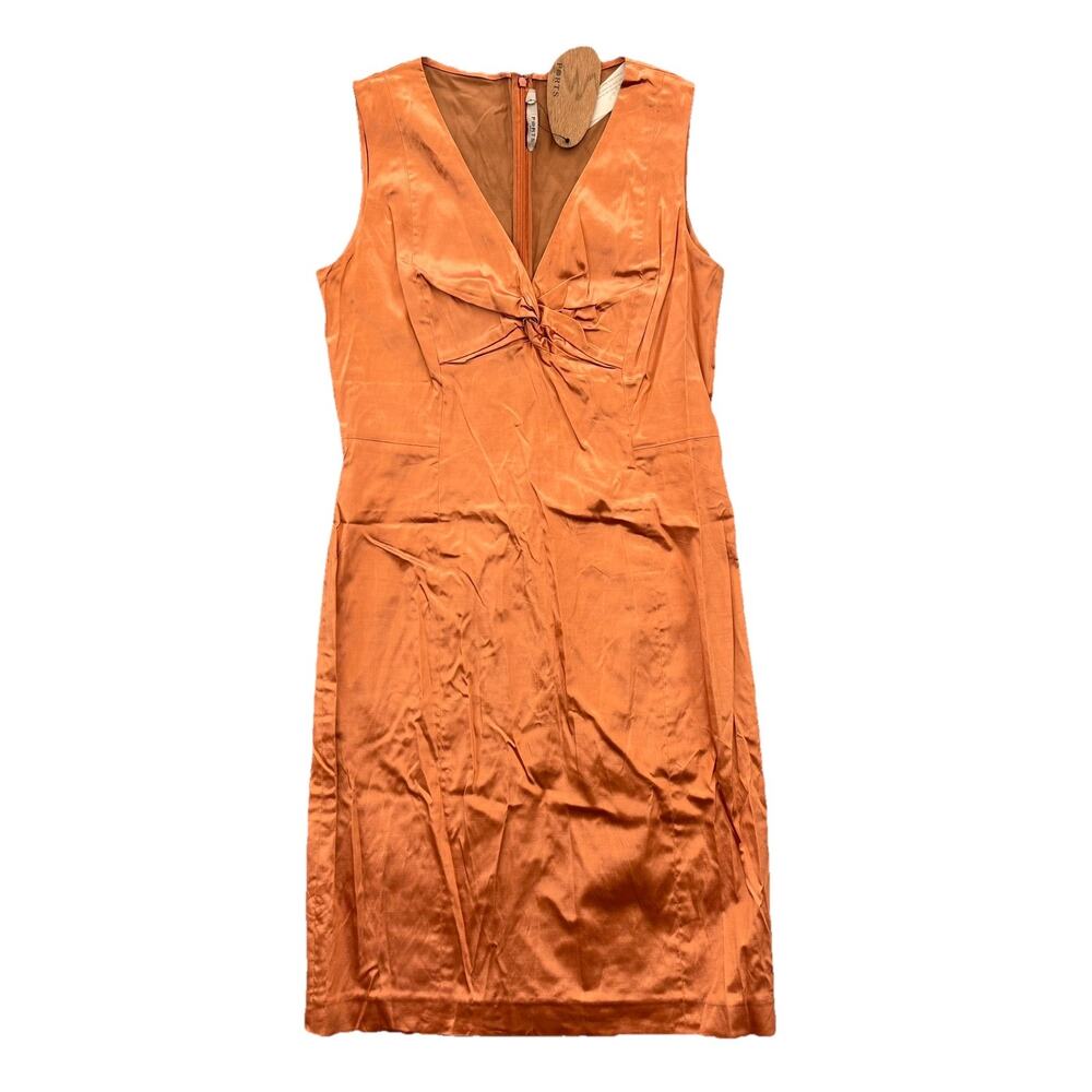Ports 1961 Terracotta Metallic Dress Size 6 NWT Sleeveless FLAW MSRP: $750
